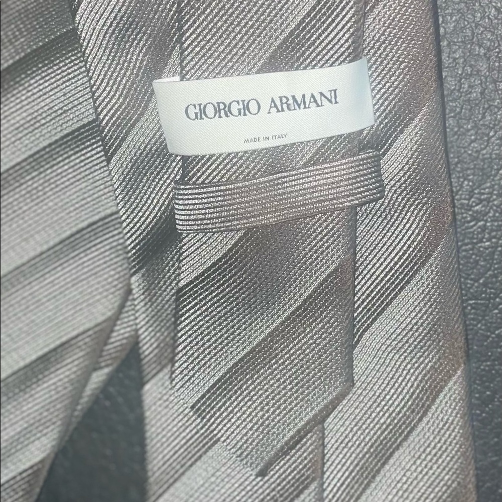 Giorgio Armani silver tie